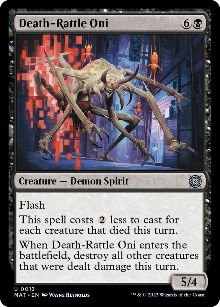 Death-Rattle Oni [March of the Machine: The Aftermath] - Evolution TCG