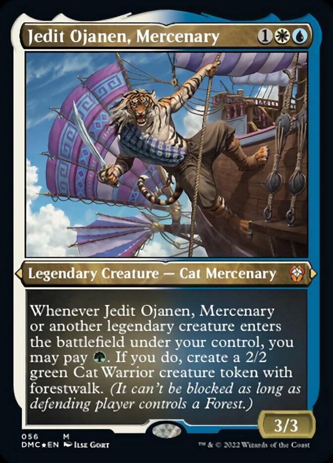 Jedit Ojanen, Mercenary (Foil Etched) [Dominaria United Commander] - Evolution TCG