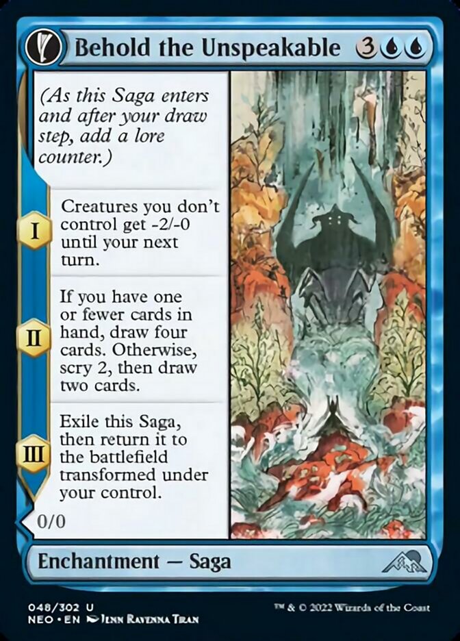 Behold the Unspeakable // Vision of the Unspeakable [Kamigawa: Neon Dynasty] - Evolution TCG