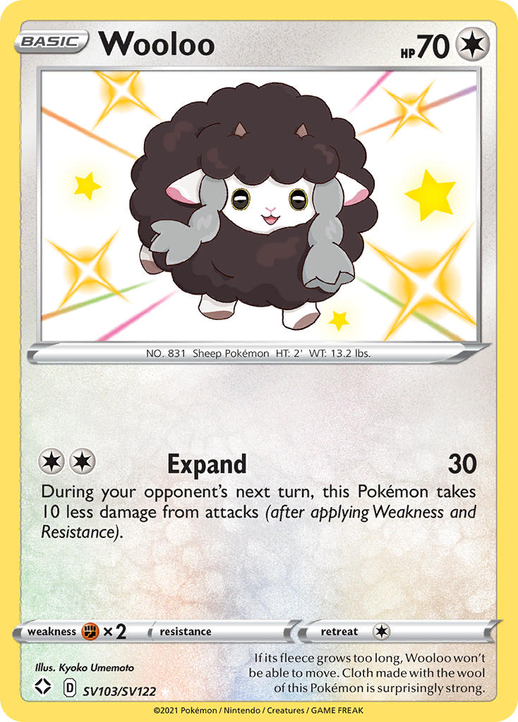 Wooloo (SV103/SV122) [Sword & Shield: Shining Fates] - Evolution TCG