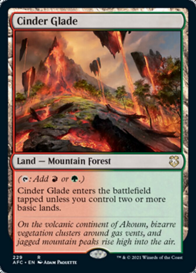 Cinder Glade [Dungeons & Dragons: Adventures in the Forgotten Realms Commander] - Evolution TCG