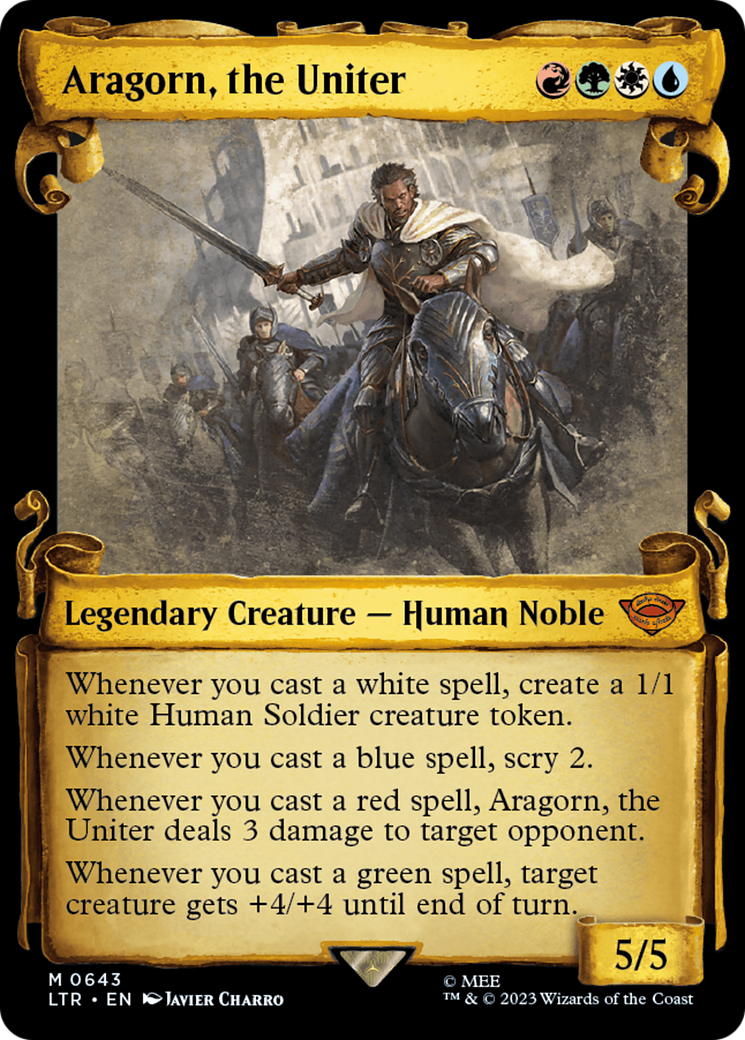 Aragorn, the Uniter [The Lord of the Rings: Tales of Middle-Earth Showcase Scrolls] - Evolution TCG