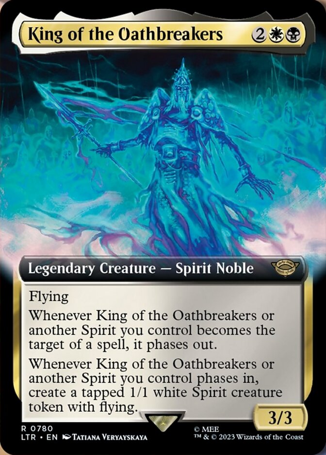 King of the Oathbreakers (Extended Art) (Surge Foil) [The Lord of the Rings: Tales of Middle-Earth] - Evolution TCG