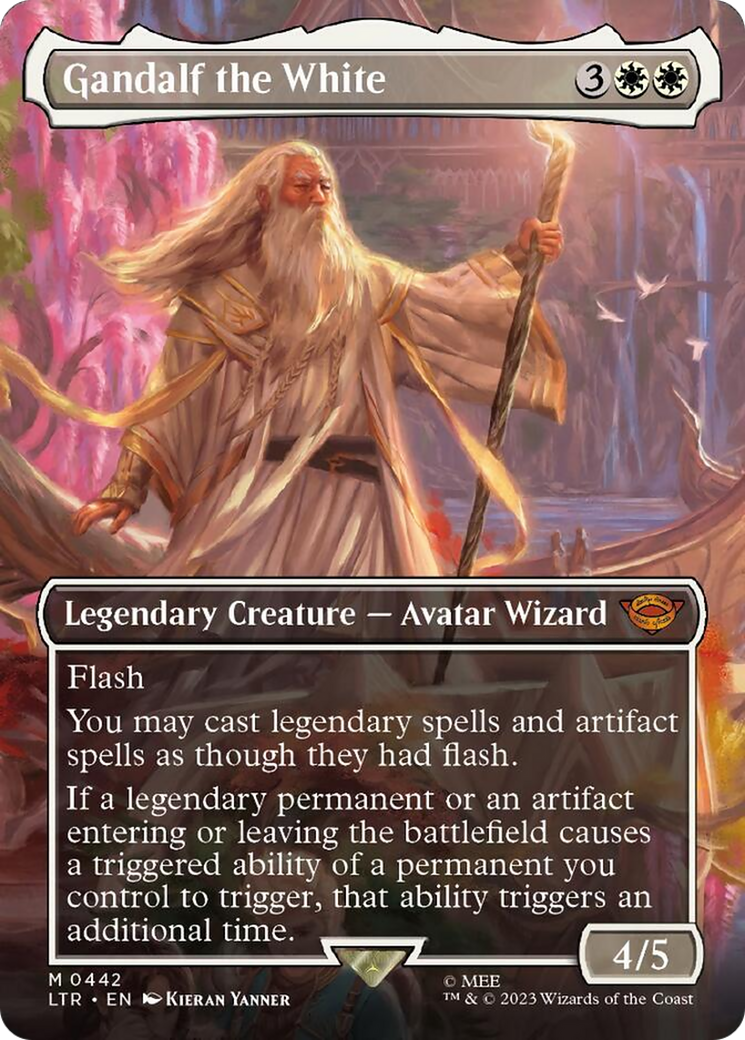 Gandalf the White (Borderless Alternate Art) [The Lord of the Rings: Tales of Middle-Earth] - Evolution TCG