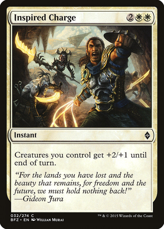 Inspired Charge [Battle for Zendikar] - Evolution TCG | Evolution TCG