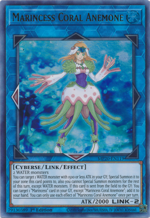 Marincess Coral Anemone [MP20-EN119] Ultra Rare - Evolution TCG