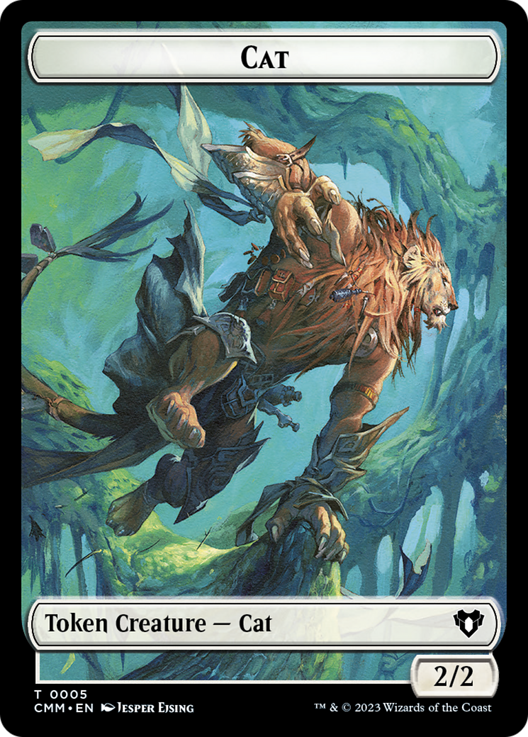 Clue // Cat (0005) Double-Sided Token [Commander Masters Tokens] - Evolution TCG