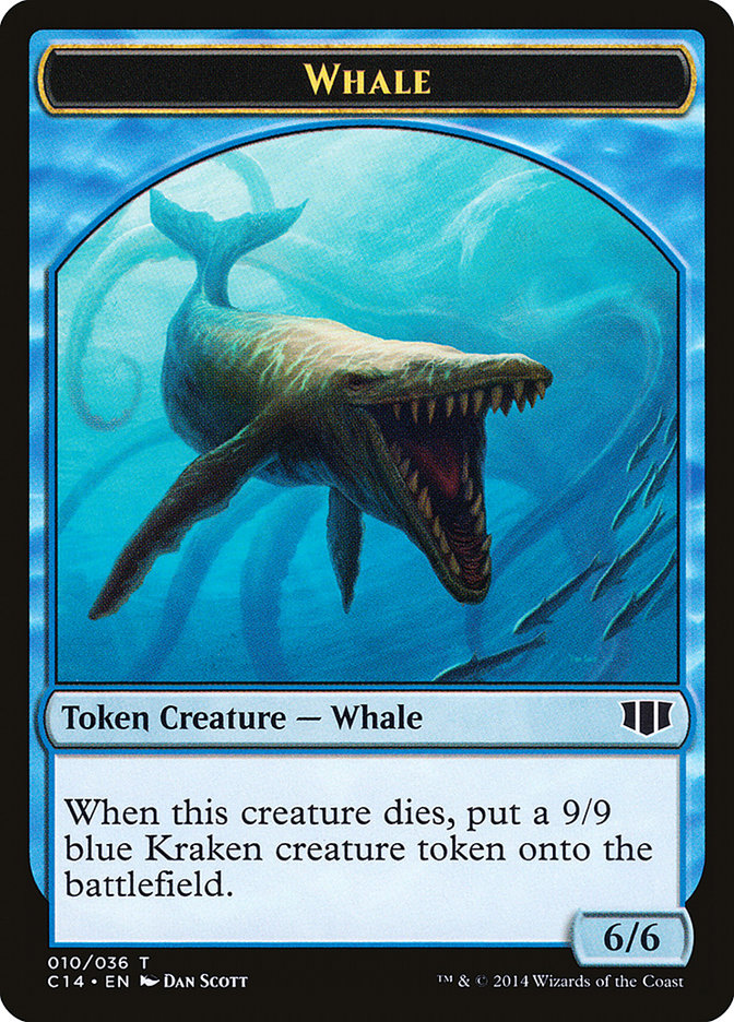 Whale // Zombie (011/036) Double-sided Token [Commander 2014 Tokens] - Evolution TCG