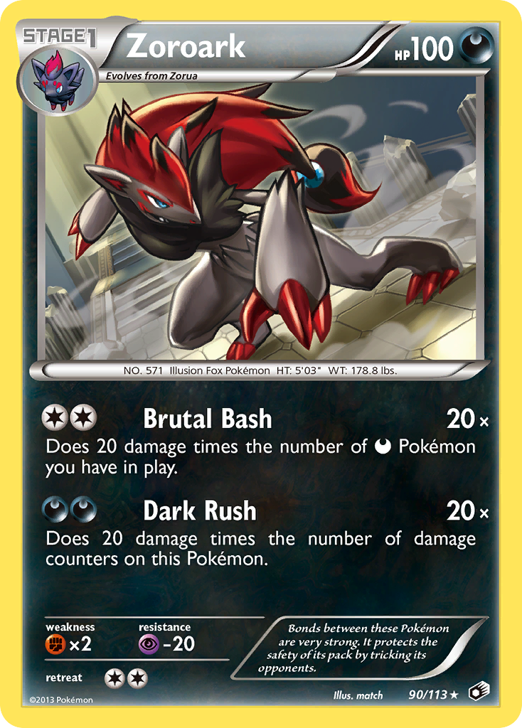 Zoroark (90/113) (Theme Deck Exclusive) [Black & White: Legendary Treasures] - Evolution TCG