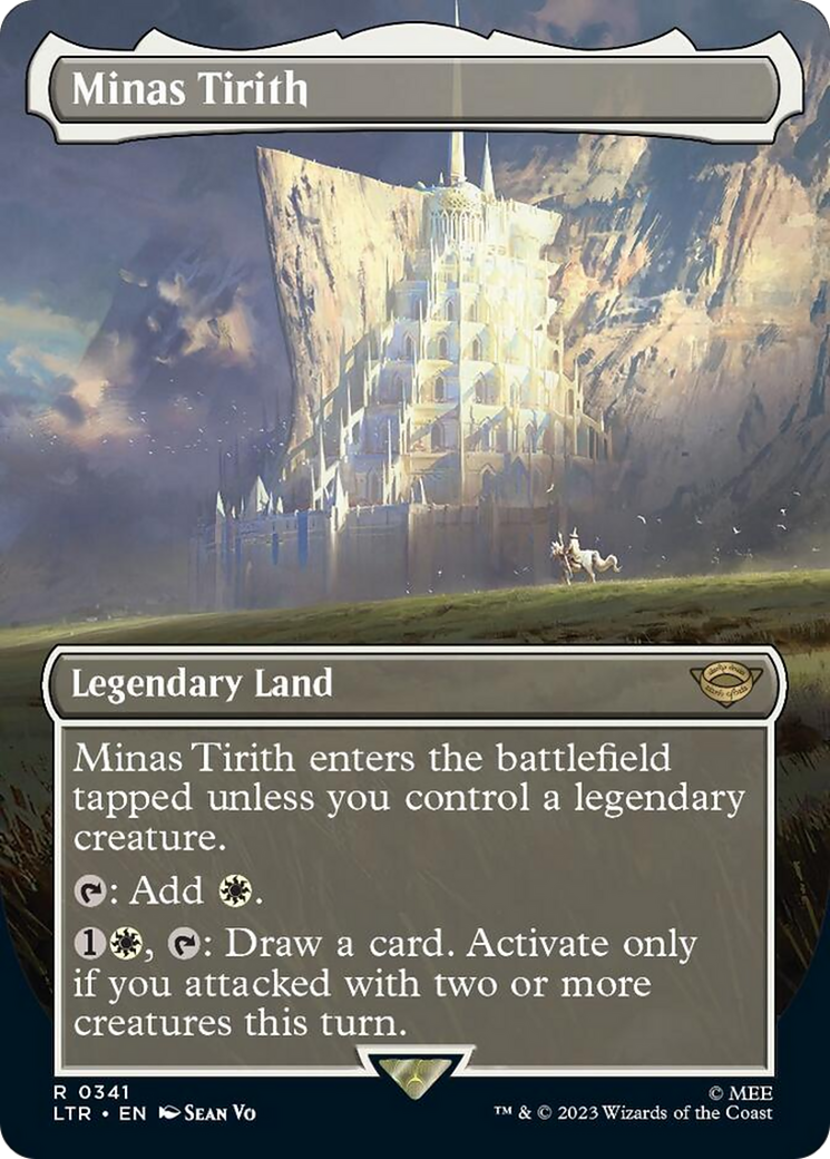 Minas Tirith (Borderless Alternate Art) (341) [The Lord of the Rings: Tales of Middle-Earth] - Evolution TCG