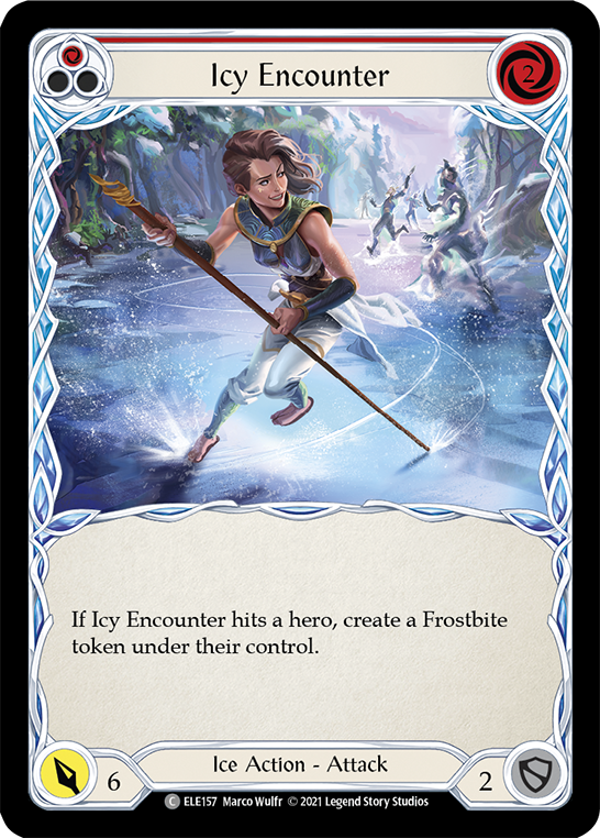 Icy Encounter (Red) [ELE157] (Tales of Aria)  1st Edition Normal - Evolution TCG