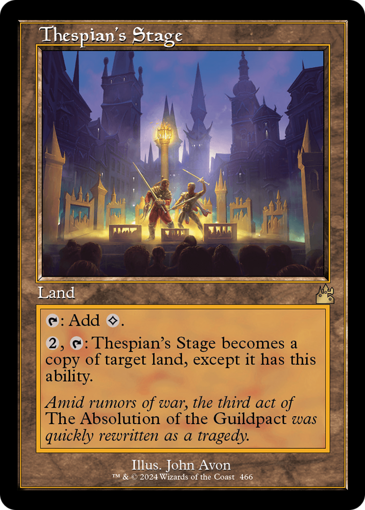 Thespian's Stage (Retro Frame) [Ravnica Remastered] - Evolution TCG