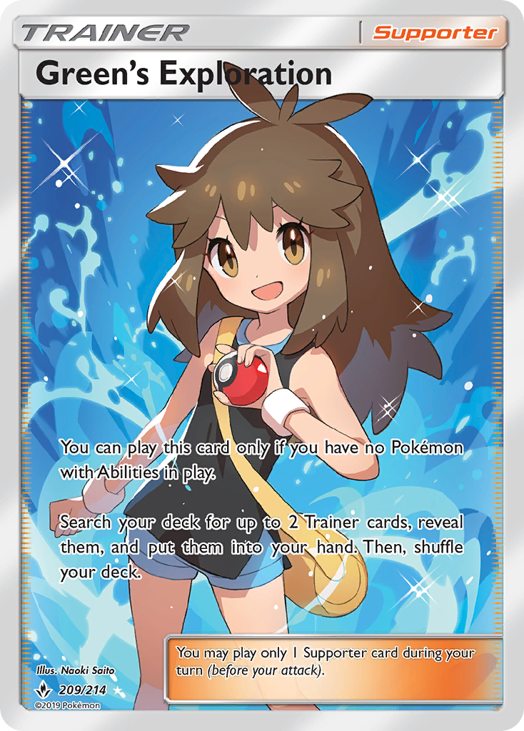 Green's Exploration (209/214) [Sun & Moon: Unbroken Bonds] - Evolution TCG