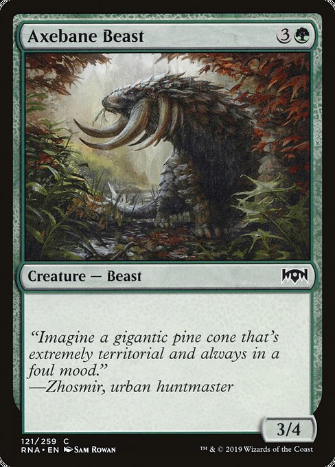 Axebane Beast [Ravnica Allegiance] - Evolution TCG