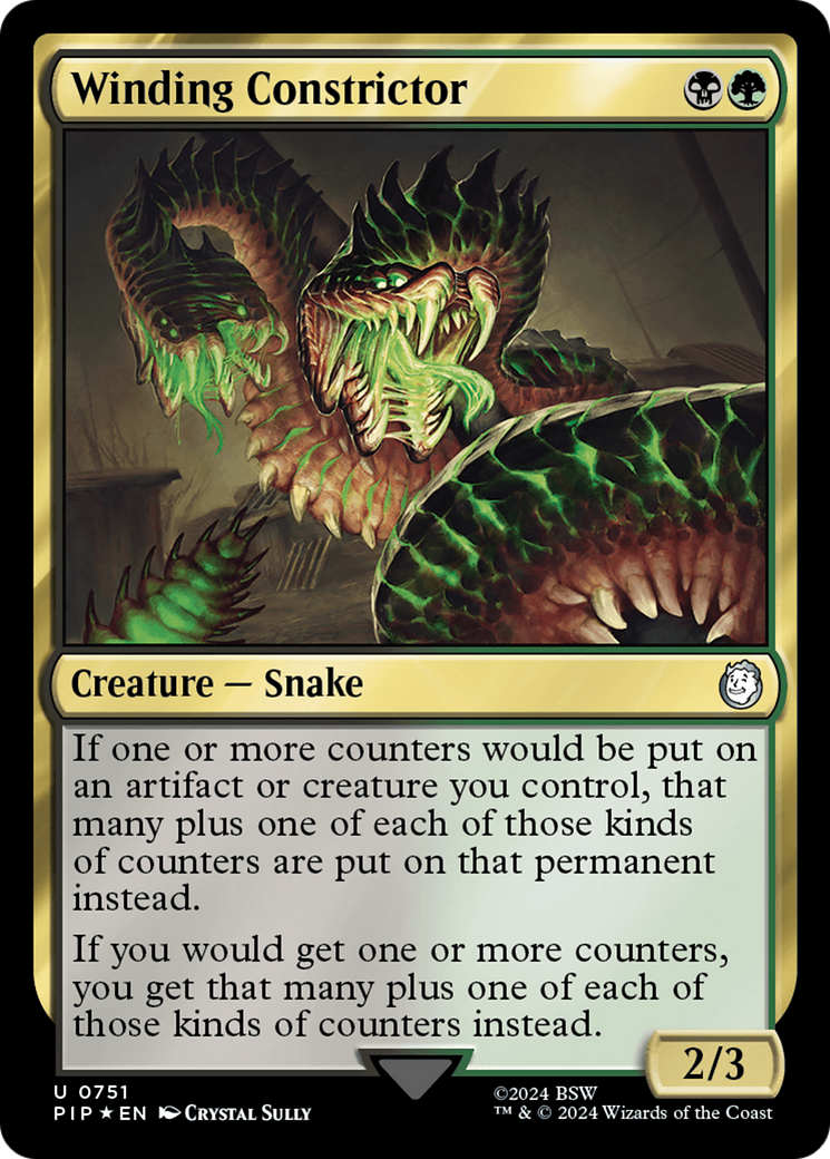 Winding Constrictor (Surge Foil) [Fallout] - Evolution TCG