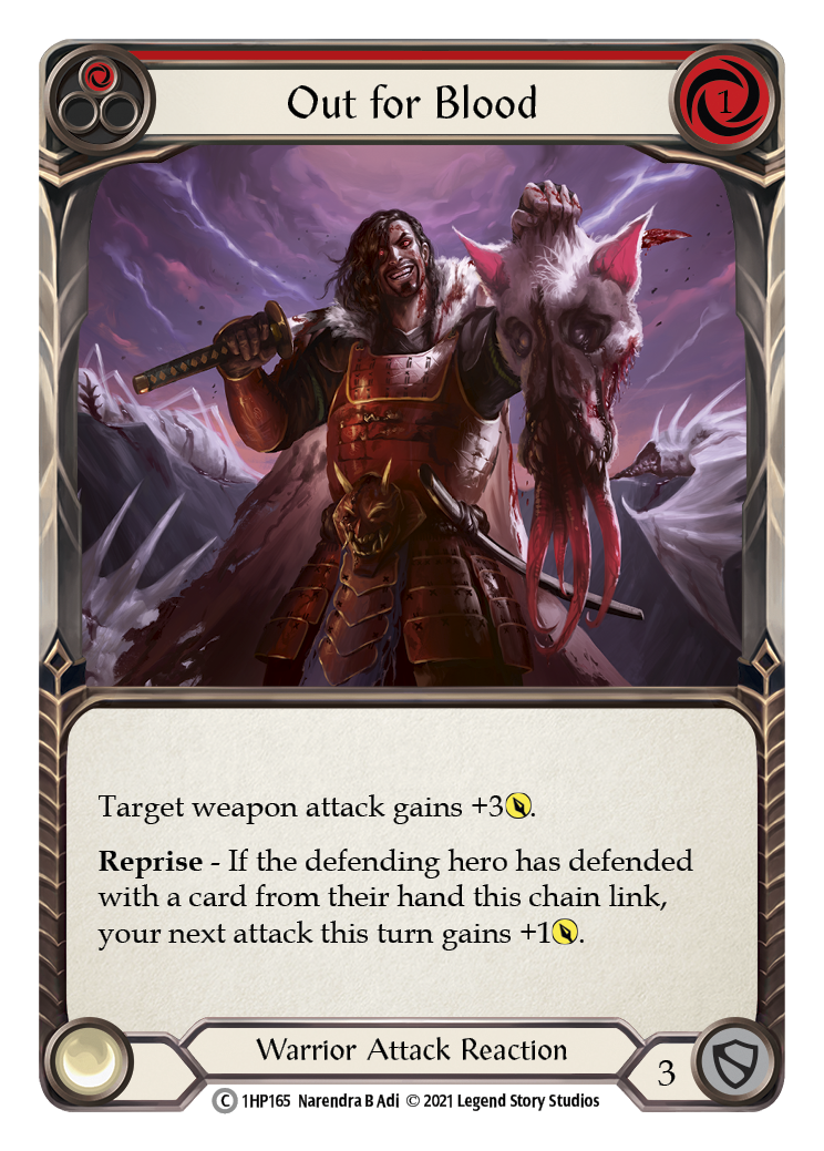 Out for Blood (Red) [1HP165] (History Pack 1) - Evolution TCG