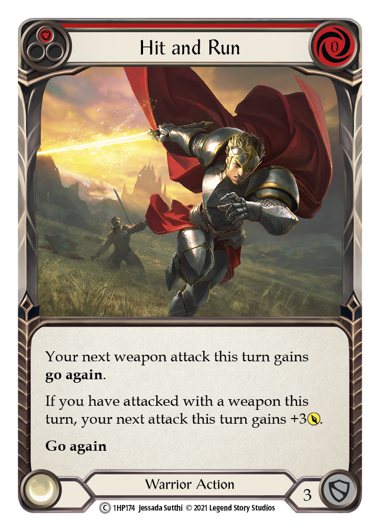Hit and Run (Red) [1HP174] (History Pack 1) - Evolution TCG