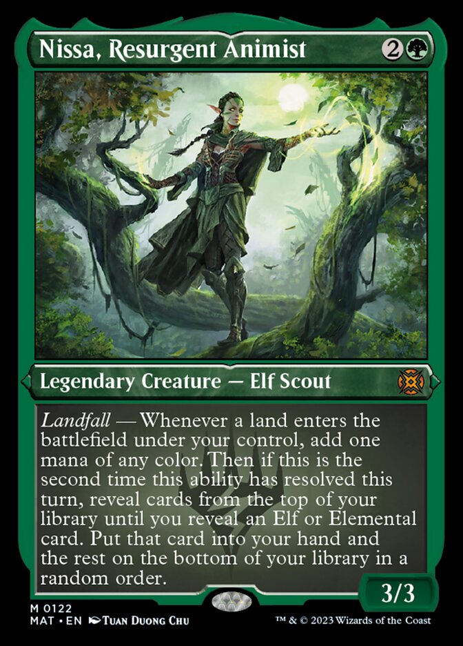 Nissa, Resurgent Animist (Foil Etched) [March of the Machine: The Aftermath] - Evolution TCG