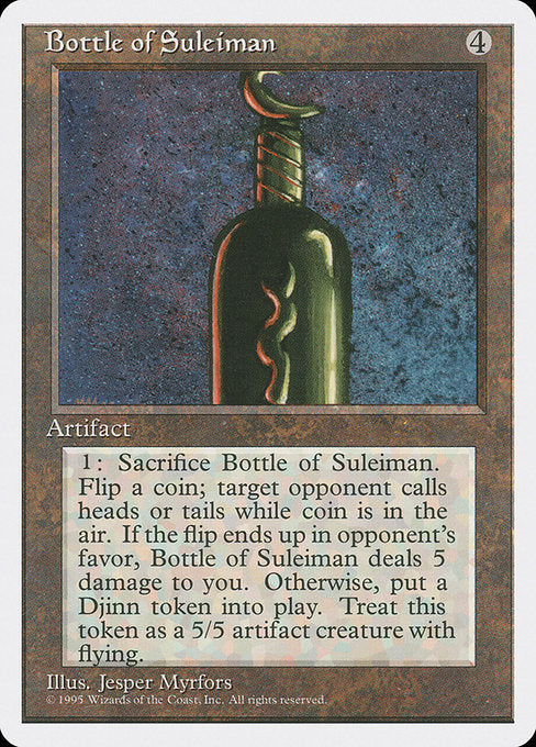 Bottle of Suleiman [Fourth Edition] - Evolution TCG