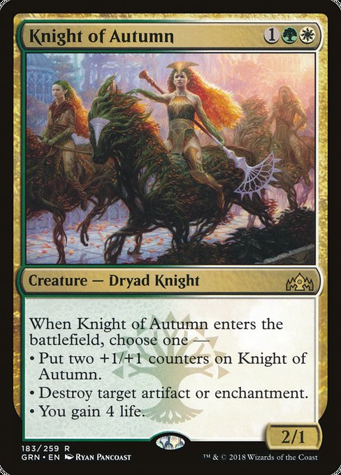 Knight of Autumn [Guilds of Ravnica] - Evolution TCG