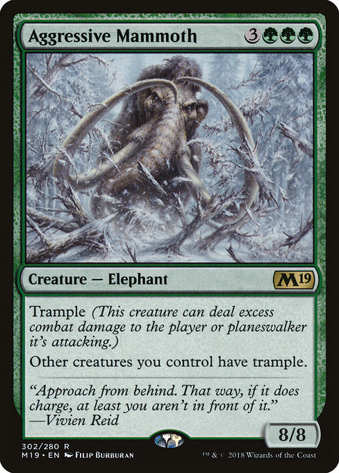 Aggressive Mammoth [Core Set 2019] - Evolution TCG