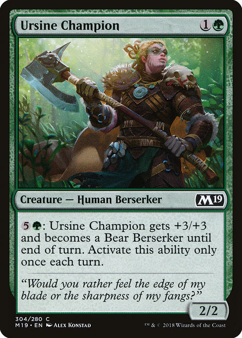 Ursine Champion [Core Set 2019] - Evolution TCG