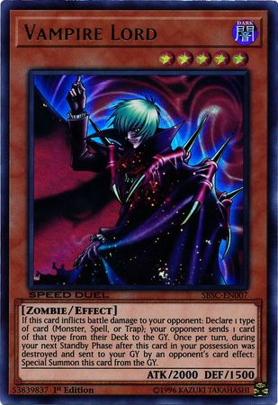 Vampire Lord [SBSC-EN007] Ultra Rare - Evolution TCG