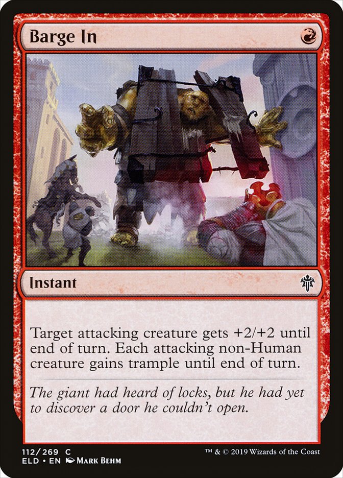 Barge In [Throne of Eldraine] - Evolution TCG