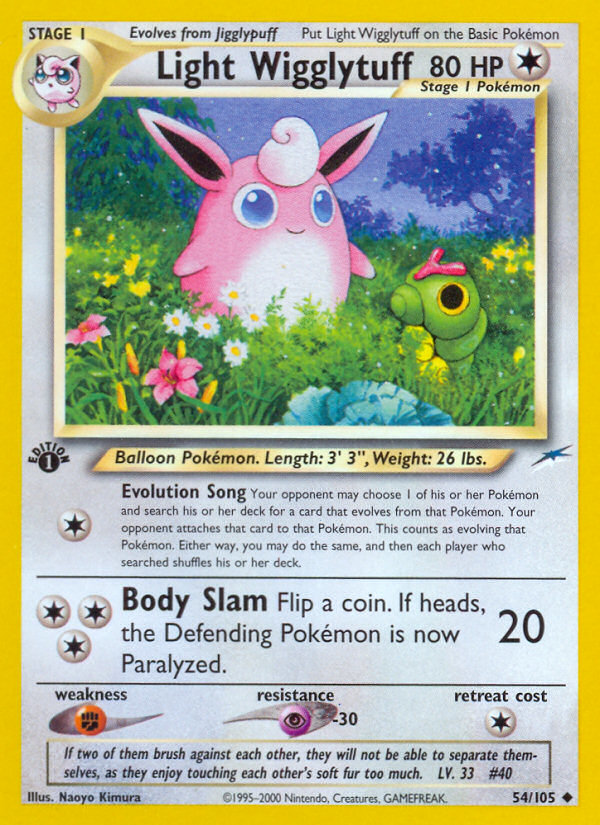 Light Wigglytuff (54/105) [Neo Destiny 1st Edition] - Evolution TCG