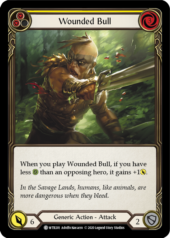 Wounded Bull (Yellow) [U-WTR201] (Welcome to Rathe Unlimited)  Unlimited Normal - Evolution TCG