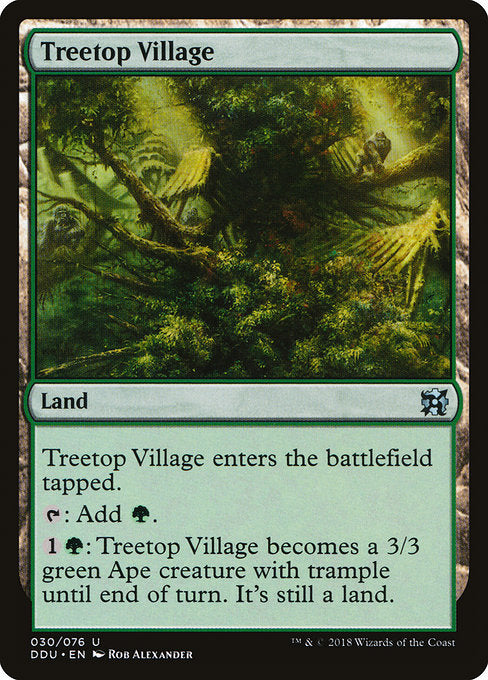 Treetop Village [Duel Decks: Elves vs. Inventors] - Evolution TCG