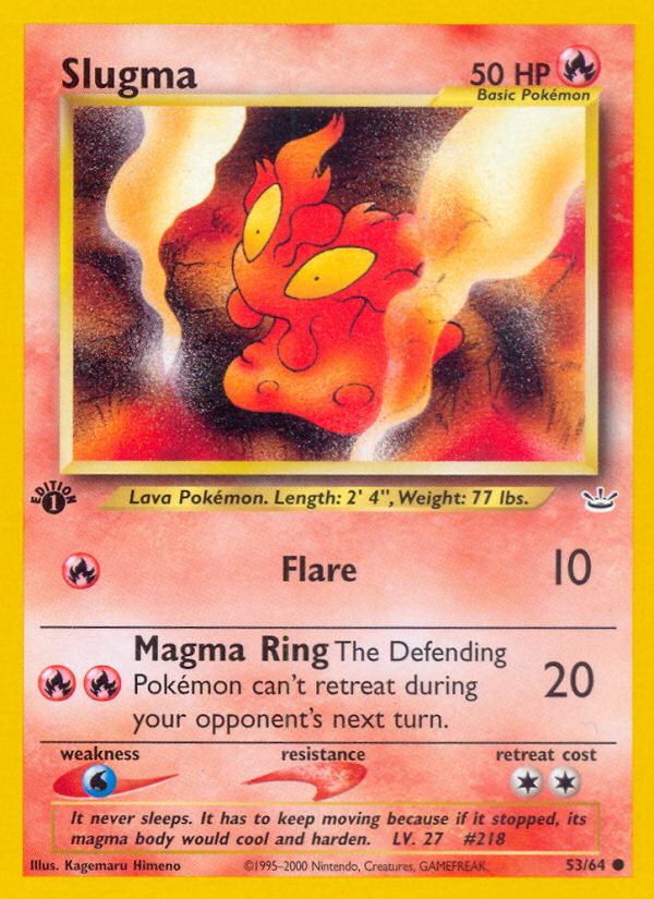 Slugma (53/64) [Neo Revelation 1st Edition] - Evolution TCG
