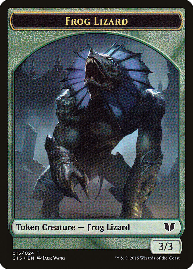 Frog Lizard // Germ Double-Sided Token [Commander 2015 Tokens] - Evolution TCG