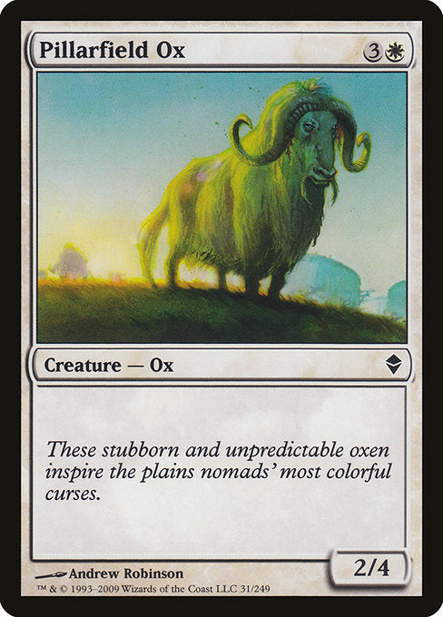 Pillarfield Ox [Zendikar] - Evolution TCG