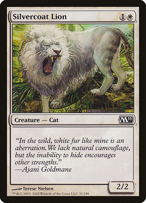 Silvercoat Lion [Magic 2011] - Evolution TCG