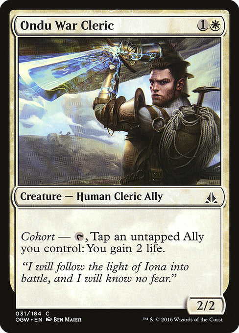 Ondu War Cleric [Oath of the Gatewatch] - Evolution TCG