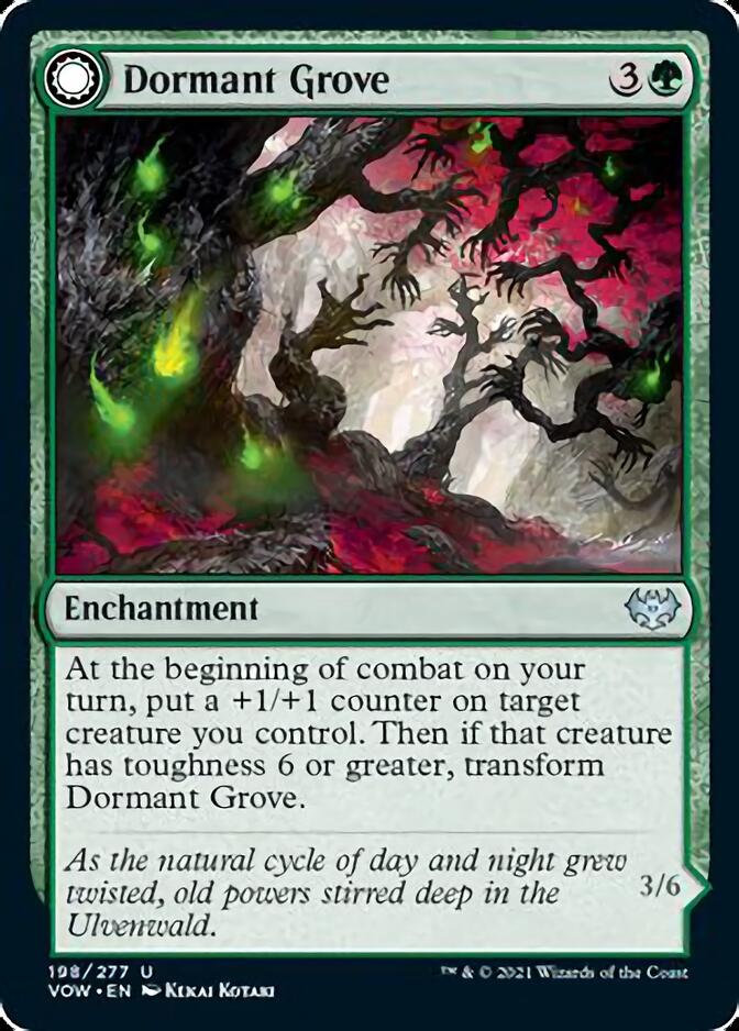 Dormant Grove // Gnarled Grovestrider [Innistrad: Crimson Vow] - Evolution TCG