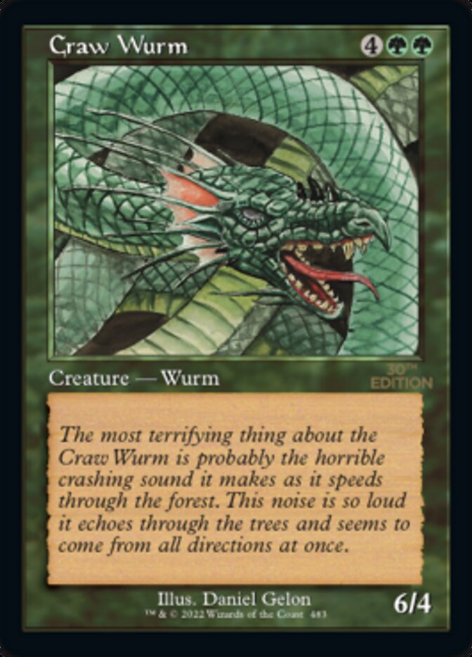 Craw Wurm (Retro) [30th Anniversary Edition] - Evolution TCG