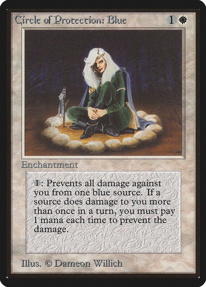 Circle of Protection: Blue [Limited Edition Beta] - Evolution TCG