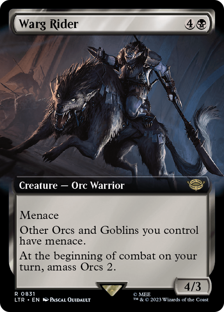 Warg Rider (Extended Art) [The Lord of the Rings: Tales of Middle-Earth] - Evolution TCG
