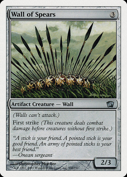 Wall of Spears [Eighth Edition] - Evolution TCG