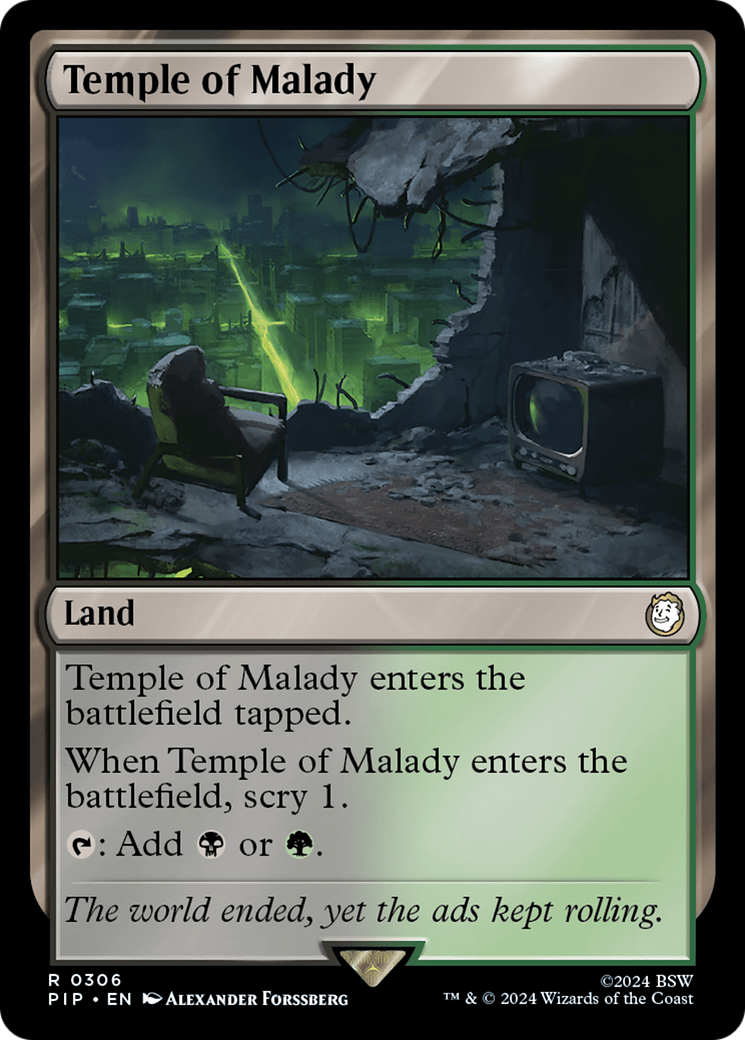 Temple of Malady [Fallout] - Evolution TCG