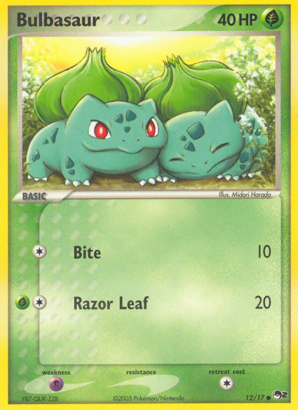 Bulbasaur (12/17) [POP Series 2] - Evolution TCG