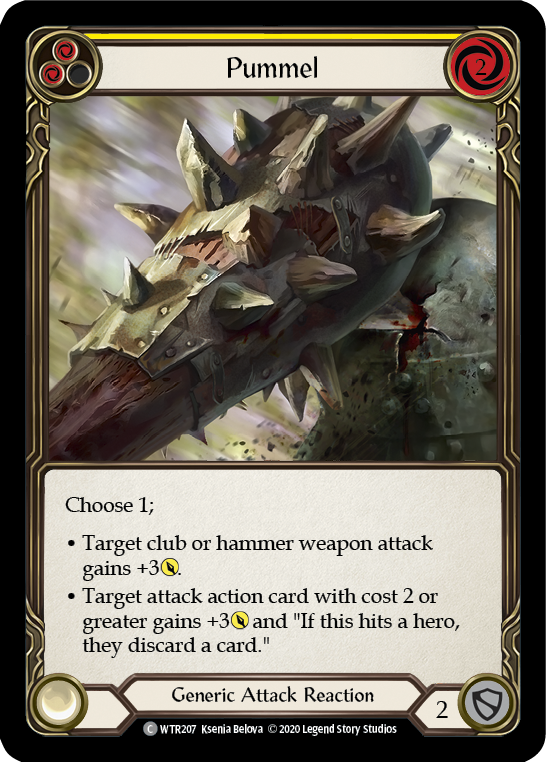 Pummel (Yellow) [U-WTR207] (Welcome to Rathe Unlimited)  Unlimited Normal - Evolution TCG