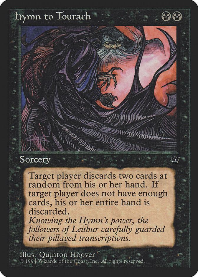 Hymn to Tourach (Quinton Hoover) [Fallen Empires] - Evolution TCG
