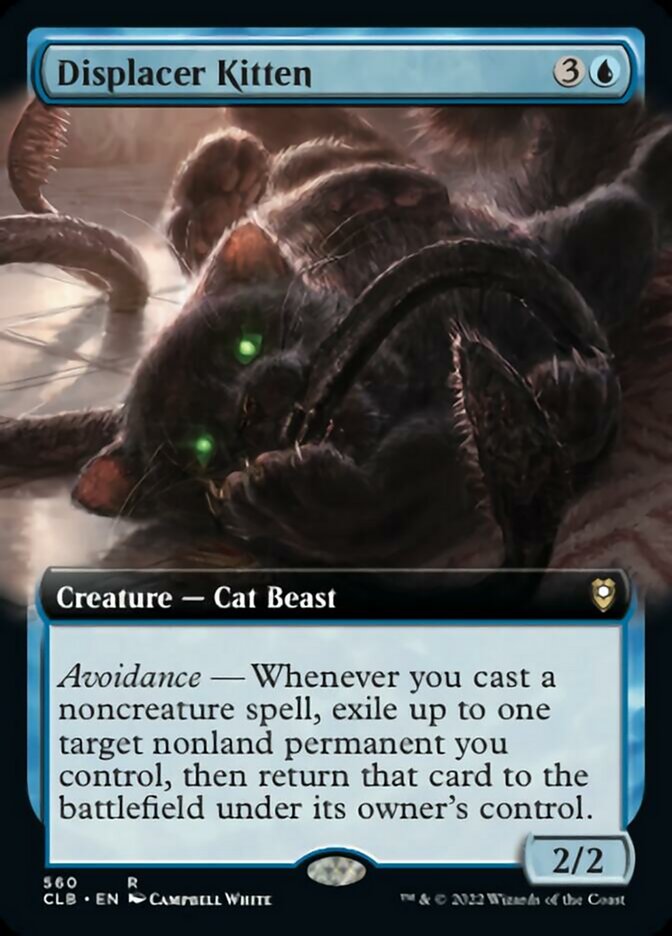 Displacer Kitten (Extended Art) [Commander Legends: Battle for Baldur's Gate] - Evolution TCG