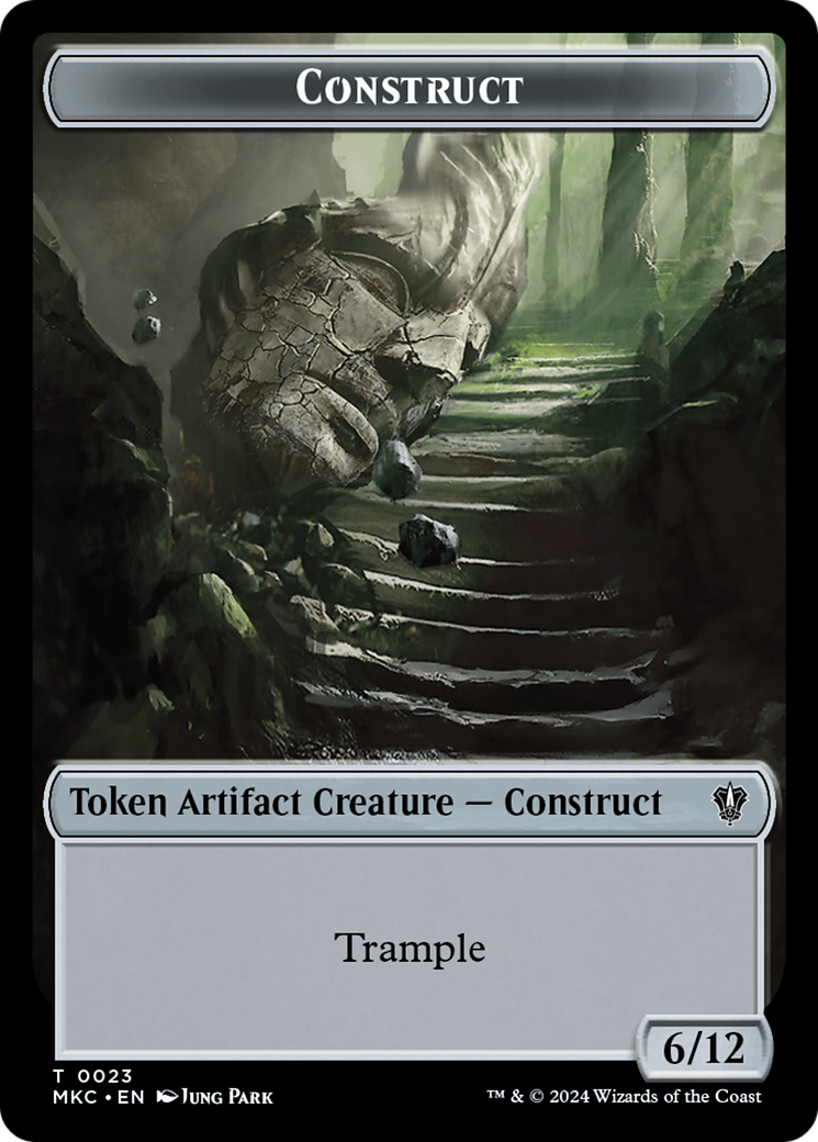 Construct // Soldier Double-Sided Token [Murders at Karlov Manor Commander Tokens] - Evolution TCG