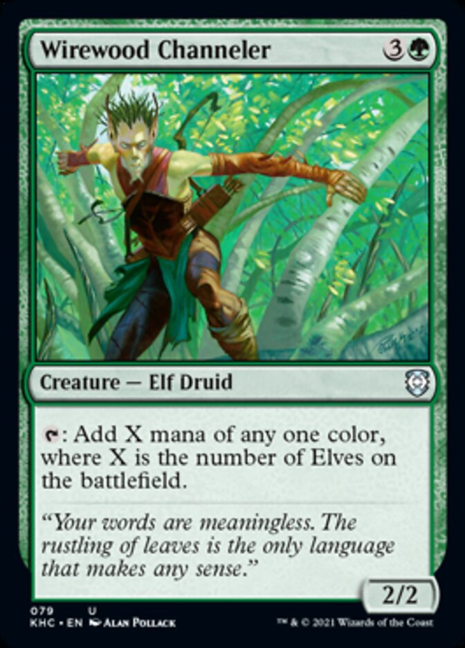 Wirewood Channeler [Kaldheim Commander] - Evolution TCG