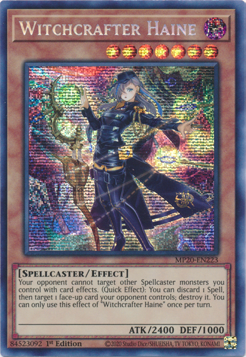 Witchcrafter Haine [MP20-EN223] Prismatic Secret Rare - Evolution TCG
