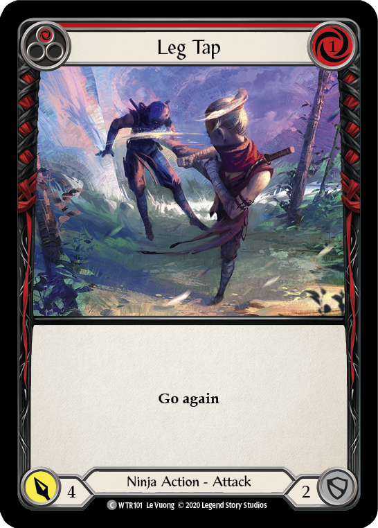 Leg Tap (Red) [U-WTR101] (Welcome to Rathe Unlimited)  Unlimited Normal - Evolution TCG